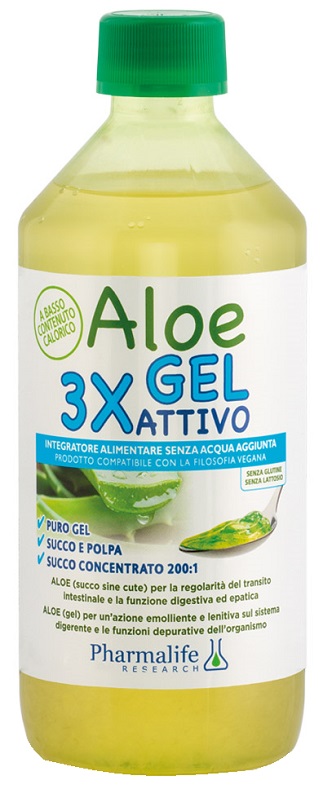 ALOE GEL 3X ATTIVO 500 ML - Farmacia Murachelli Di Putelli dr. Giovanni
