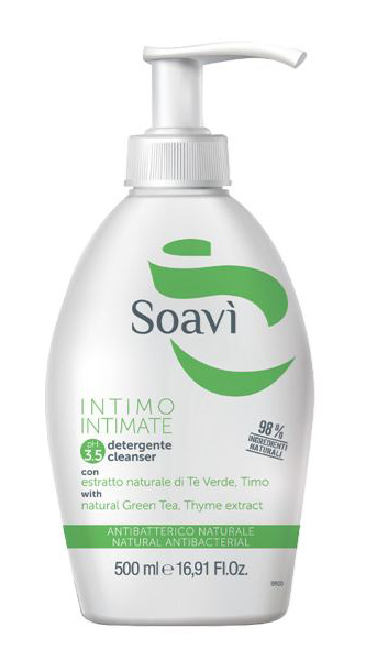 SOAVI INTIMO ANTIBATTERICO PH3,5 FLACONE CON DISPENSER 500 ML - Farmacia Murachelli Di Putelli dr. Giovanni