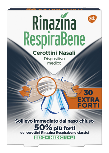 RINAZINA RESPIRABENE CEROTTINO EXTRA FORTE 30 PEZZI - Farmacia Murachelli Di Putelli dr. Giovanni