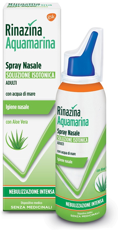 RINAZINA AQUAMARINA ISOTONICA ALOE SPRAY NEBULIZZAZIONE INTENSA 100 ML - Farmacia Murachelli Di Putelli dr. Giovanni