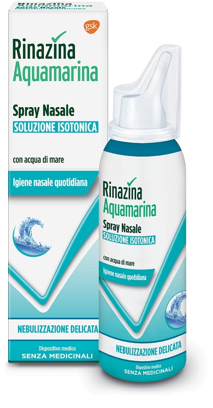 RINAZINA AQUAMARINA ISOTONICA SPRAY NEBULIZZAZIONE DELICATA 100 ML - Farmacia Murachelli Di Putelli dr. Giovanni