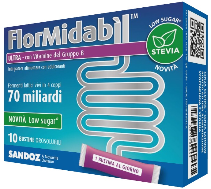 FLORMIDABIL ULTRA 10 BUSTINE CON STEVIA - Farmacia Murachelli Di Putelli dr. Giovanni