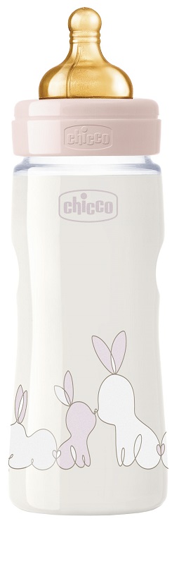 CHICCO BIBERON ORIGINAL 330ML TOUCH REGULAR GIRL CON TETTARELLA IN CAUCCIU' - Farmacia Murachelli Di Putelli dr. Giovanni