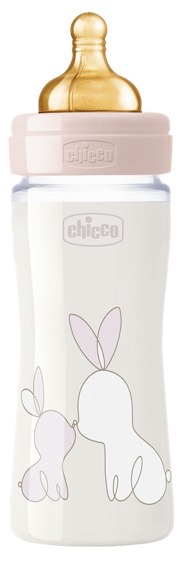 CHICCO BIBERON ORIGINAL 240ML VETRO 1 FORO 1 FORO GIRL CON TETTARELLA IN CAUCCIU' - Farmacia Murachelli Di Putelli dr. Giovanni
