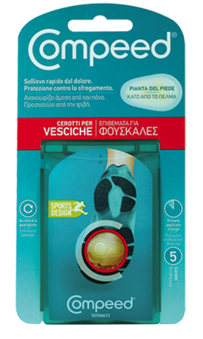COMPEED CEROTTI PER VESCICHE PIANTA PIEDE SPORT 5 PEZZI - Farmacia Murachelli Di Putelli dr. Giovanni