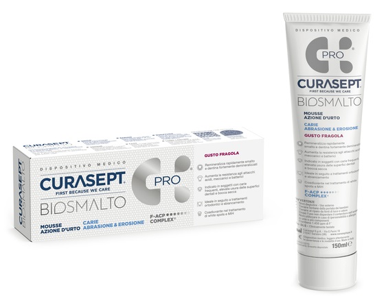 CURASEPT BIOSMALTO MOUSSE CARIE FRAGOLA 50 ML - Farmacia Murachelli Di Putelli dr. Giovanni