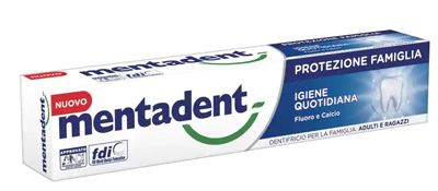 MENTADENT PROTEZIONE FAMIGLIA IGIENE QUOTIDIANA 75 ML - Farmacia Murachelli Di Putelli dr. Giovanni