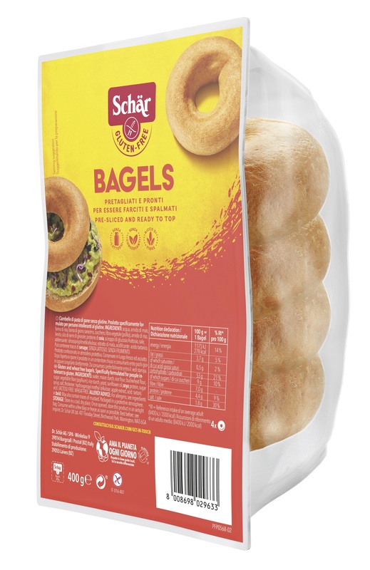 SCHAR BAGELS SENZA LATTOSIO 4 PEZZI DA 100 G - Farmacia Murachelli Di Putelli dr. Giovanni