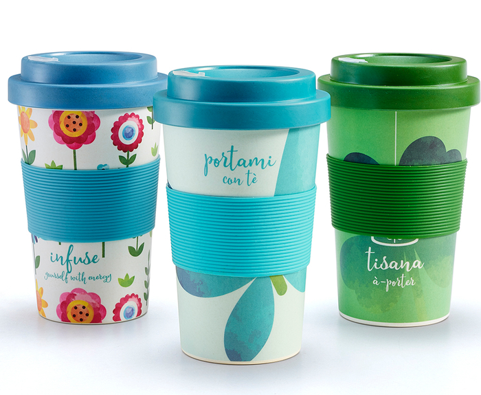 BAMBOO MUG WATERCOLOR FARFALLA 1 PEZZO - Farmacia Murachelli Di Putelli dr. Giovanni