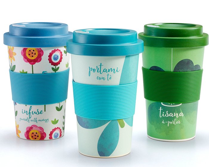 BAMBOO MUG WATERCOLOR QUADRIFOGLIO 1 PEZZO - Farmacia Murachelli Di Putelli dr. Giovanni