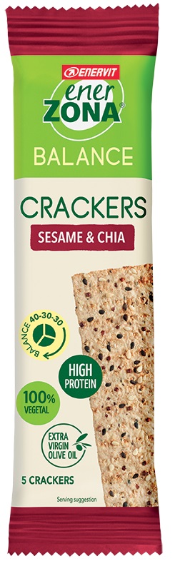 ENERZONA CRACKERS SESAME & CHIA 25 G - Farmacia Murachelli Di Putelli dr. Giovanni