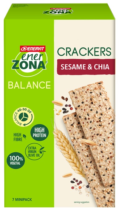 ENERZONA CRACKERS SESAME & CHIA 25 G - Farmacia Murachelli Di Putelli dr. Giovanni