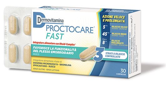 DERMOVITAMINA PROCTOCARE FAST 30 COMPRESSE - Farmacia Murachelli Di Putelli dr. Giovanni