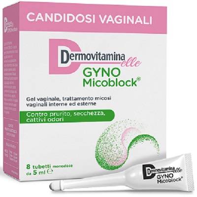 DERMOVITAMINA GYNOMICOBLOCK M 8 TUBETTI MONODOSE 5 ML - Farmacia Murachelli Di Putelli dr. Giovanni