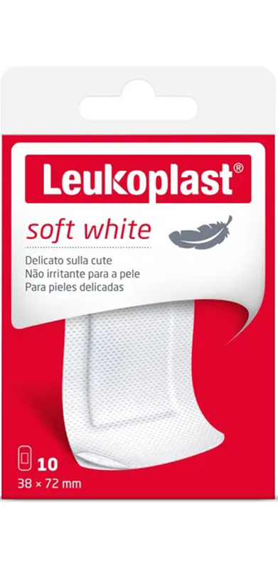 LEUKOPLAST SOFT WHITE 72 X 38 CM 10 PEZZI - Farmacia Murachelli Di Putelli dr. Giovanni