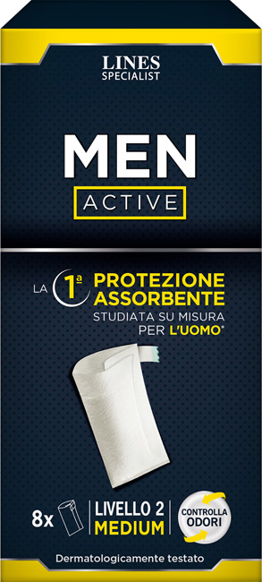PANNOLONE LINES SPECIALIST MEN ACTIVE 8 PEZZI LIVELLO 2 - Farmacia Murachelli Di Putelli dr. Giovanni