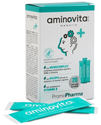 AMINOVITA PLUS MEMORIA 20 STICK PACK X 2 G - Farmacia Murachelli Di Putelli dr. Giovanni