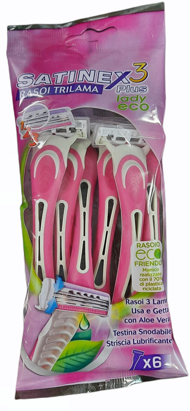 SATINEX3 MYSTIQUE LADY RASOIO 6 PEZZI - Farmacia Murachelli Di Putelli dr. Giovanni
