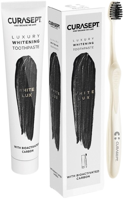 CURASEPT WHITE LUXURY WHITENING DENTIFRICIO 75 ML + SPAZZOLINO - Farmacia Murachelli Di Putelli dr. Giovanni