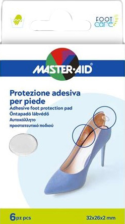 PROTEZIONE ADESIVA MASTER-AID FOOTCARE TRASPARENTE MIX 6 PEZZI A5 - Farmacia Murachelli Di Putelli dr. Giovanni