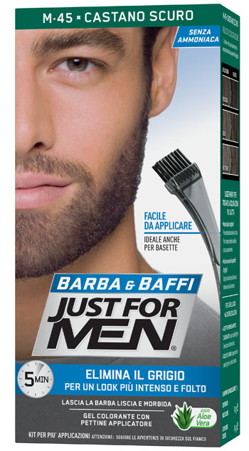 JUST FOR MEN BARBA & BAFFI M45 CASTANO SCURO 51 G - Farmacia Murachelli Di Putelli dr. Giovanni