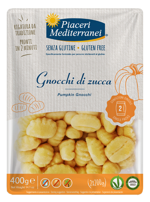 PIACERI MEDITERRANEI GNOCCHI DI ZUCCA 400 G - Farmacia Murachelli Di Putelli dr. Giovanni