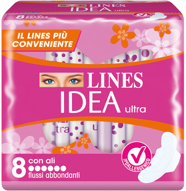 IDEA ULTRA ASSORBENTE FLUSSI ABBONDANTI CON ALI 8 PEZZI - Farmacia Murachelli Di Putelli dr. Giovanni