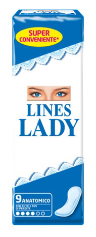 LINES LADY ASSORBENTE ANATOMICO 9 PEZZI - Farmacia Murachelli Di Putelli dr. Giovanni