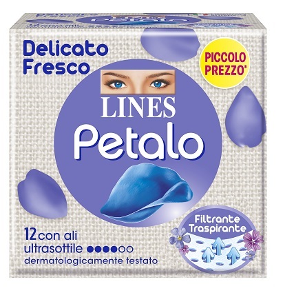 LINES PETALO BLU ASSORBENTE CON ALI 12 PEZZI - Farmacia Murachelli Di Putelli dr. Giovanni