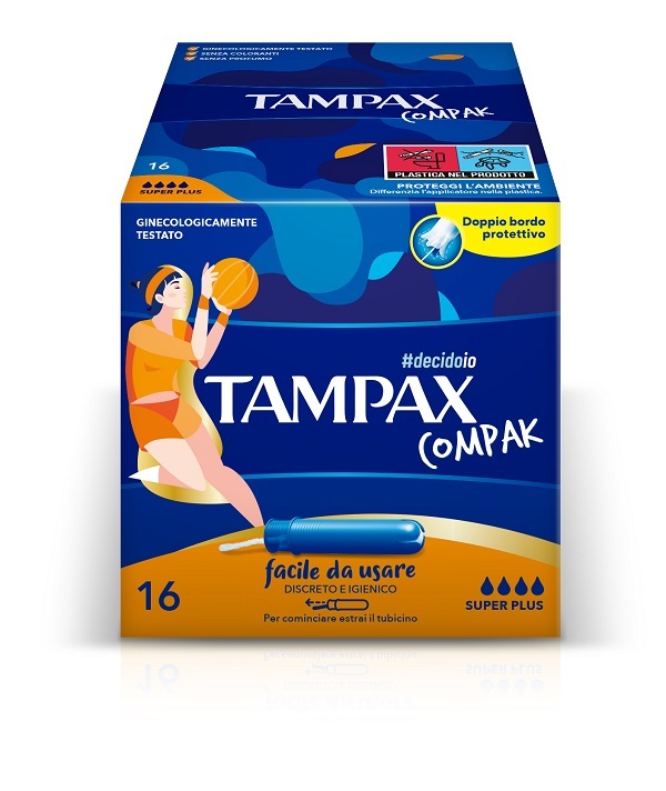 TAMPAX COMPAK ASSORBENTE INTERNO SUPER PLUS 16 PEZZI - Farmacia Murachelli Di Putelli dr. Giovanni