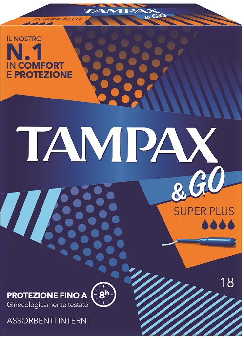 TAMPAX &GO ASSORBENTE INTERNO SUPER PLUS 18 PEZZI - Farmacia Murachelli Di Putelli dr. Giovanni