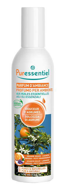PURESSENTIEL PROFUMO AMBIENTE DOLCEZZA AGRUMI ECOCERT 90 ML - Farmacia Murachelli Di Putelli dr. Giovanni