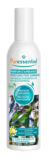 PURESSENTIEL PROFUMO AMBIENTE DOLCEZZA VIVIFICANTE ECOCERT 90 ML - Farmacia Murachelli Di Putelli dr. Giovanni
