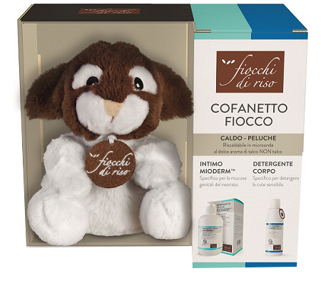 KIT FIOCCHI DI RISO CALDO-PELUCHE FIOCCO + DETERGENTE INTIMO MIODERM 240 ML + DETERGENTE CORPO DELICATO 200 ML - Farmacia Murachelli Di Putelli dr. Giovanni