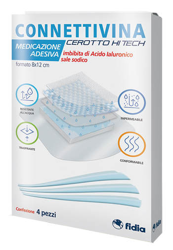 CEROTTO CONNETTIVINA HITECH 8 X 12 CM 4 PEZZI - Farmacia Murachelli Di Putelli dr. Giovanni