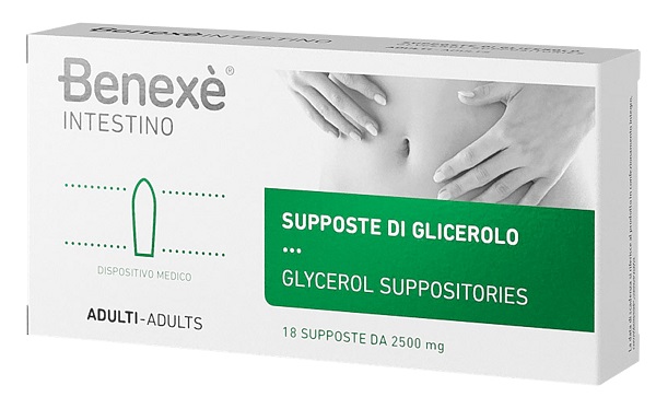 SUPPOSTE DI GLICEROLO PER ADULTI BENEXE' INTESTINO 18 PEZZI - Farmacia Murachelli Di Putelli dr. Giovanni