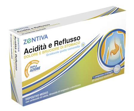 ZENTIVA ACIDITA' REFLUSSO 20 COMPRESSE MASTICABILI - Farmacia Murachelli Di Putelli dr. Giovanni