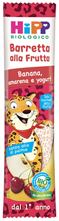 HIPP BIO BARRETTA ALLA FRUTTA BANANA/AMARENA/YOGURT 23 G - Farmacia Murachelli Di Putelli dr. Giovanni