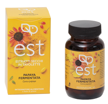 PAPAYA FERMENTATA ESTRATTO SECCO 60 TAVOLETTE - Farmacia Murachelli Di Putelli dr. Giovanni