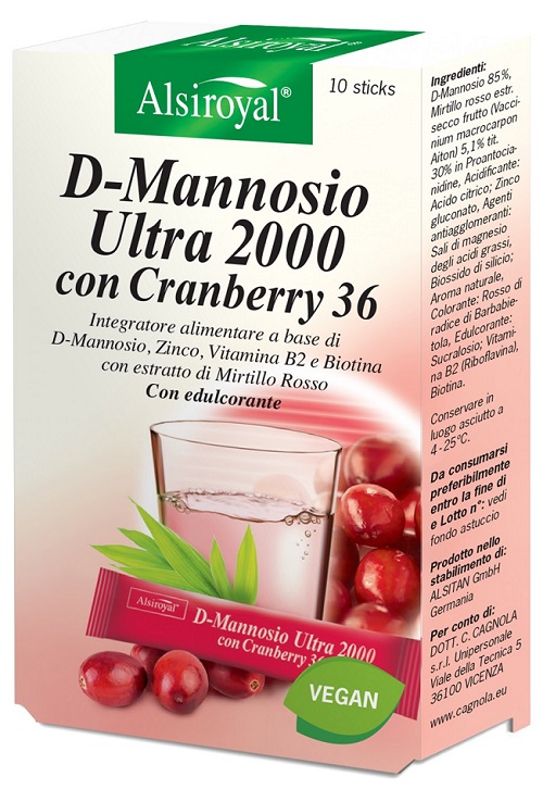 D MANNOSIO ULTRA 2000 CRANBERRY 10 STICK - Farmacia Murachelli Di Putelli dr. Giovanni