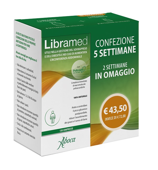 LIBRAMED TRATTAMENTO 5 SETTIMANE 138 + 84 COMPRESSE - Farmacia Murachelli Di Putelli dr. Giovanni
