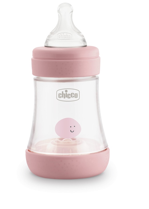 CHICCO BIBERON PERFECT 5 GIRL 150 ML IN SILICONE 1 FORO - Farmacia Murachelli Di Putelli dr. Giovanni