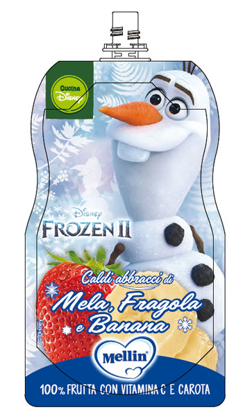 POUCH DISNEY FROZEN MELA FRAGOLA BANANA 110 G - Farmacia Murachelli Di Putelli dr. Giovanni