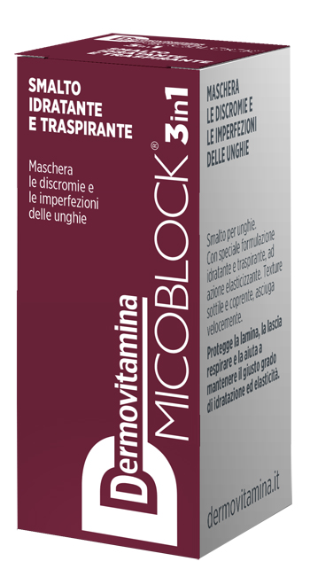 DERMOVITAMINA MICOBLOCK 3 IN 1 SMALTO IDRATANTE E TRASPIRANTE BORDEAUX 5 ML - Farmacia Murachelli Di Putelli dr. Giovanni