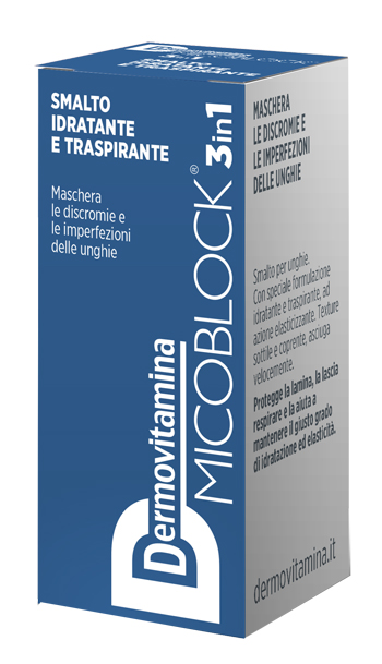 DERMOVITAMINA MICOBLOCK 3 IN 1 SMALTO IDRATANTE E TRASPIRANTE BLU 5 ML - Farmacia Murachelli Di Putelli dr. Giovanni