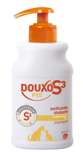 DOUXO S3 PYO SHAMPOO FLACONE 200 ML - Farmacia Murachelli Di Putelli dr. Giovanni