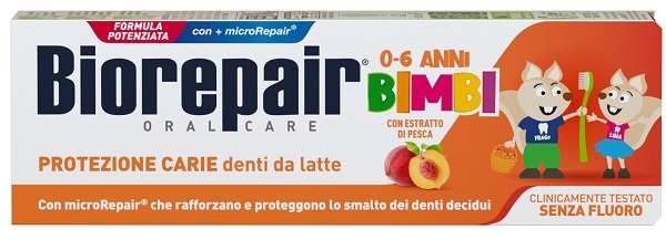 BIOREPAIR ORAL CARE KIDS 0-6 ANNI DENTI DA LATTE DENTIFRICIO CON ESTRATTO DI PESCA 50 ML - Farmacia Murachelli Di Putelli dr. Giovanni