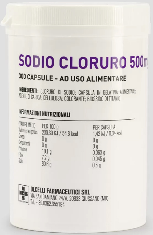 SODIO CLORURO 300 CAPSULE 500MG - Farmacia Murachelli Di Putelli dr. Giovanni