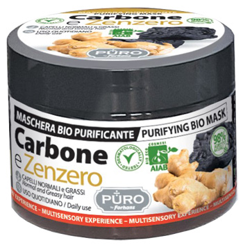PURO BIO MASCHERA CARBONE E ZENZERO 250 ML - Farmacia Murachelli Di Putelli dr. Giovanni