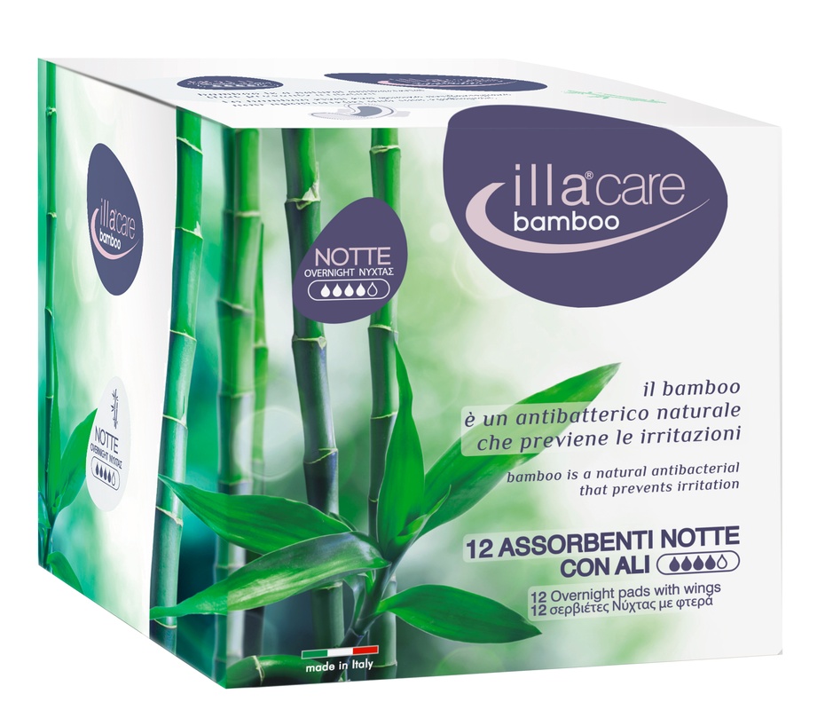 ILLA CARE BAMBOO ASSORBENTE NOTTE 12 PEZZI - Farmacia Murachelli Di Putelli dr. Giovanni